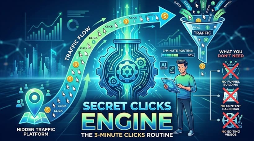 Secret Clicks Engine Review (2026): Can a 3-Minute Routine Really Bring Free Traffic?
