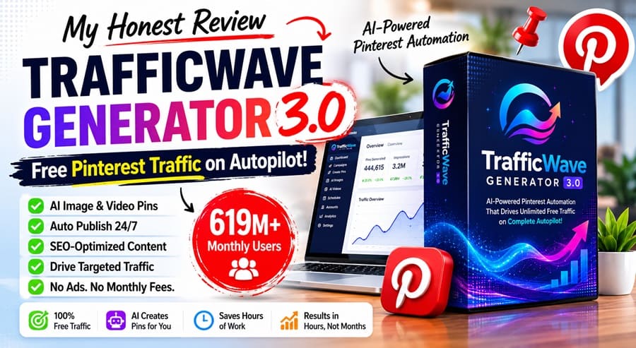 TrafficWave Generator 3.0 Review – Can This AI Pinterest Tool Really Bring Free Traffic on Autopilot?