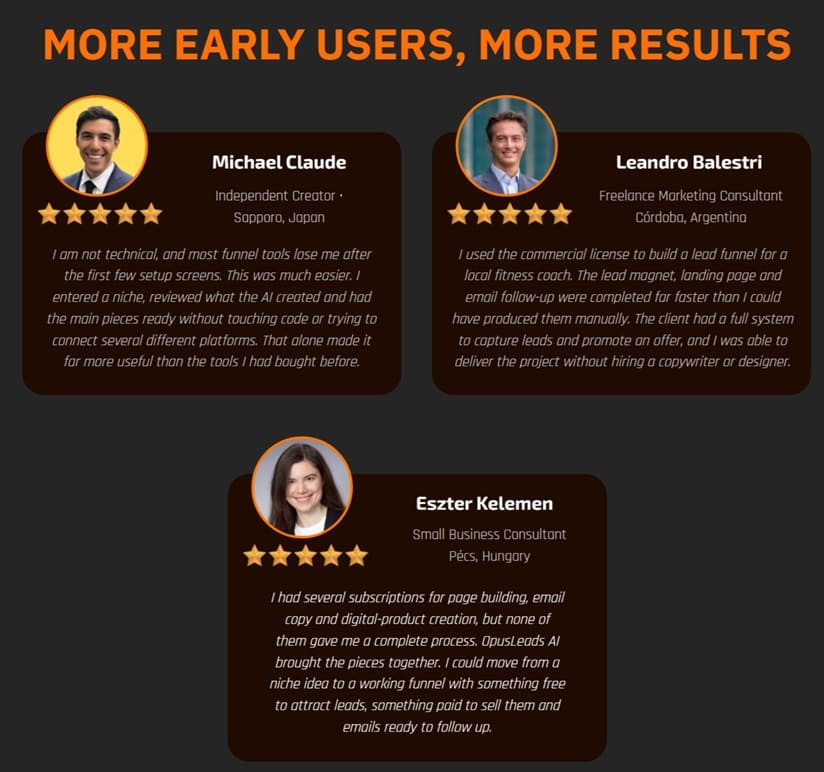 OpusLeads-AI-feedbacks